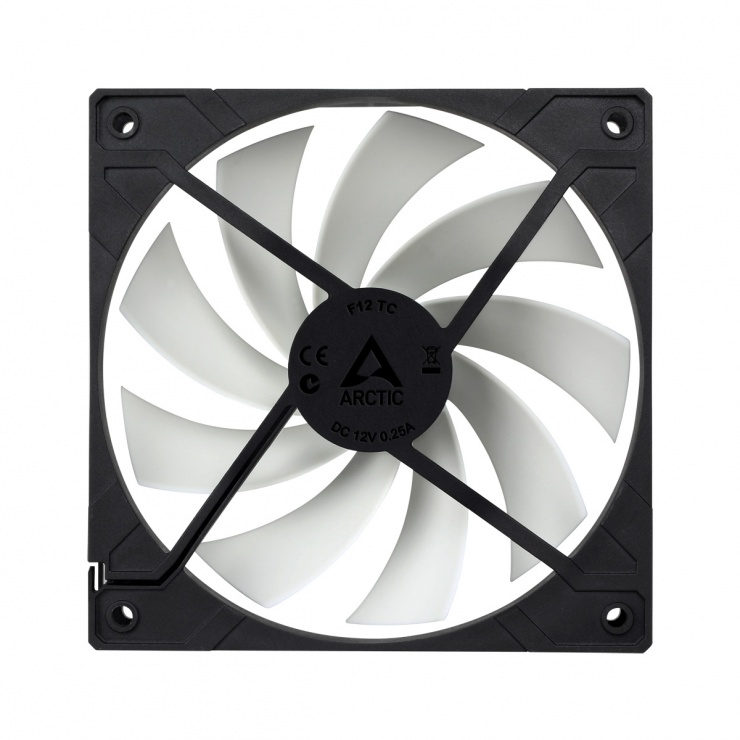 Imagine Ventilator pentru carcasa 120mm senzor temperatura, Arctic F12 TC